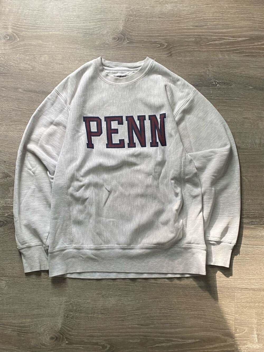 Champion Reverse Weave Penn Sweatshirt Size S Gray